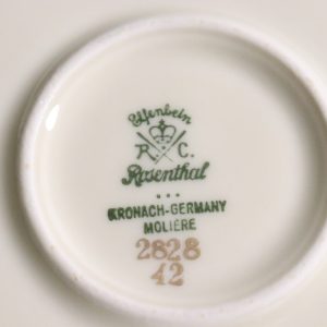 Elegant Rosenthal Elfenbein Porcelänsskål – Molière Kronach-Germany