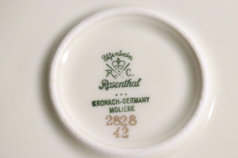 Elegant Rosenthal Elfenbein Porcelänsskål – Molière Kronach-Germany