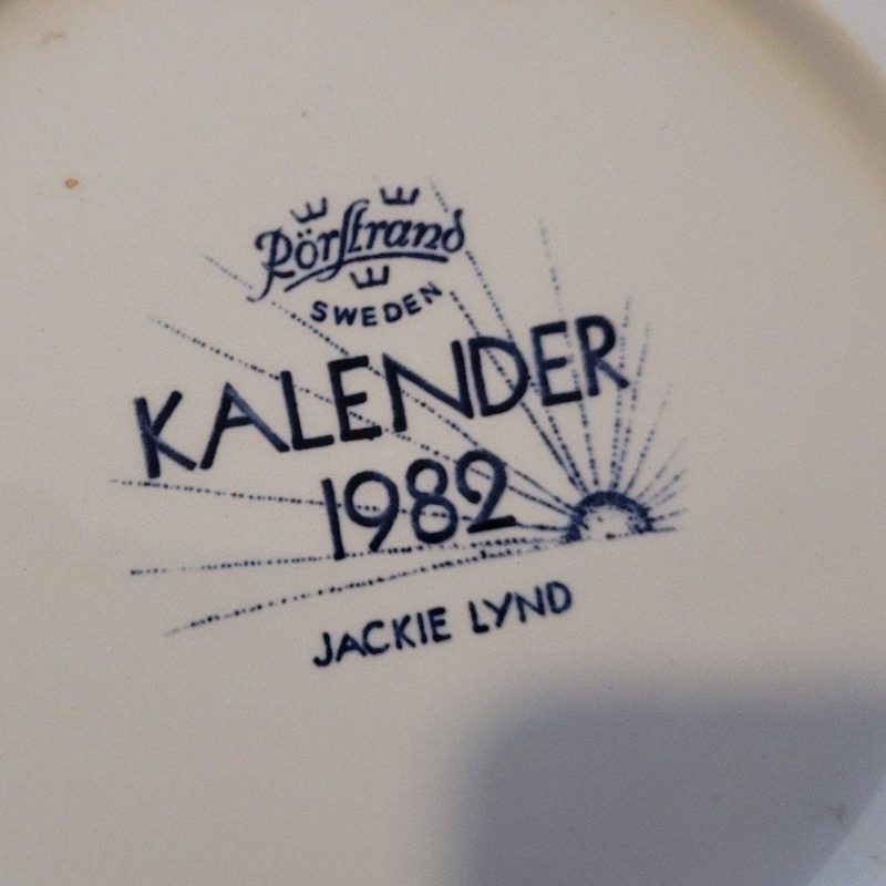 Blandade samlartallrikar bl.a Jackie Lynd, Otto Hedström, UE, Rörstrand, B&G mm