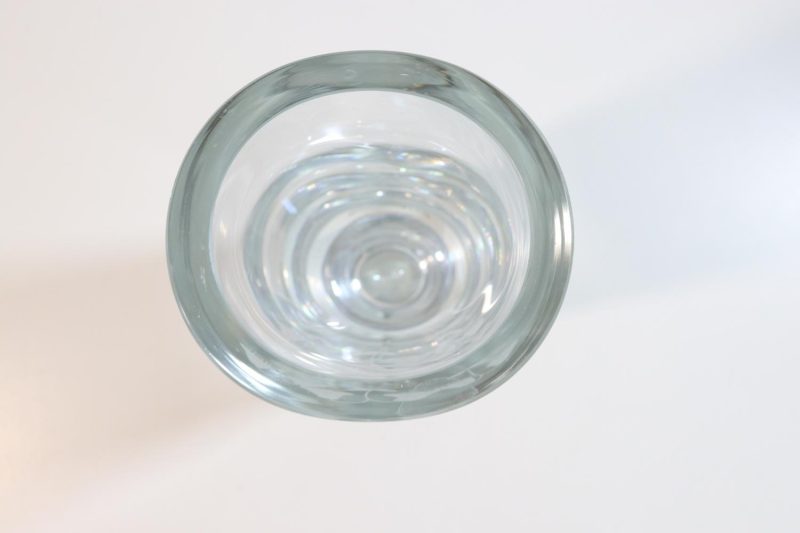 Glasvas blåklockor Skruf Sweden