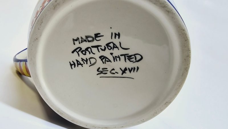 Handmålad Kanna från Portugal – 1700-talsinspirerad Dekor