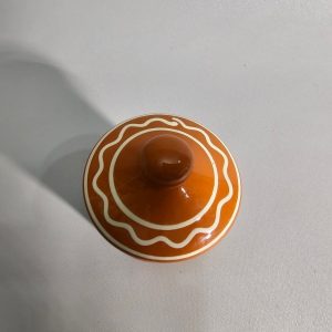 Burk med lock, keramik, Klippans keramik