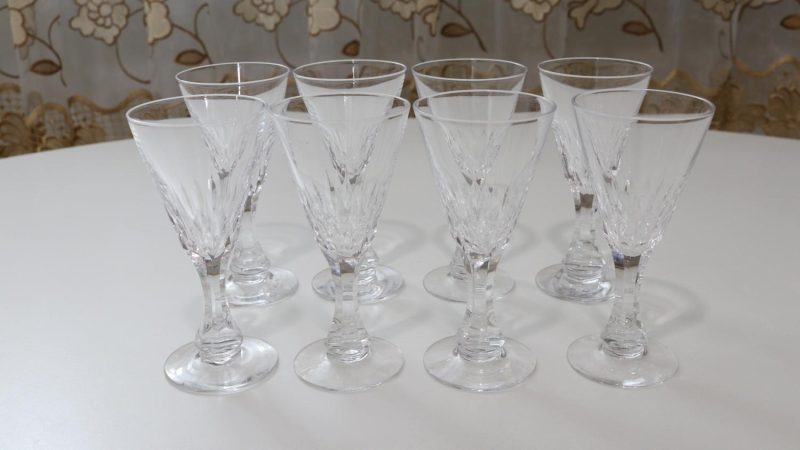 8st - Glasservis - Fontän -  "Fontain Clear" KOSTA-BODA - Vicke Lindstrand
