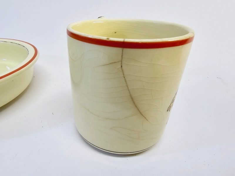 Disney Set från Rörstrand – Vintage Kopp och Skål med Musse Pigg