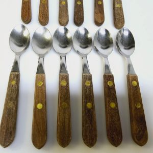 Set med 12 teskedar – Tramontina Brasil, 15 cm, teakhandtag