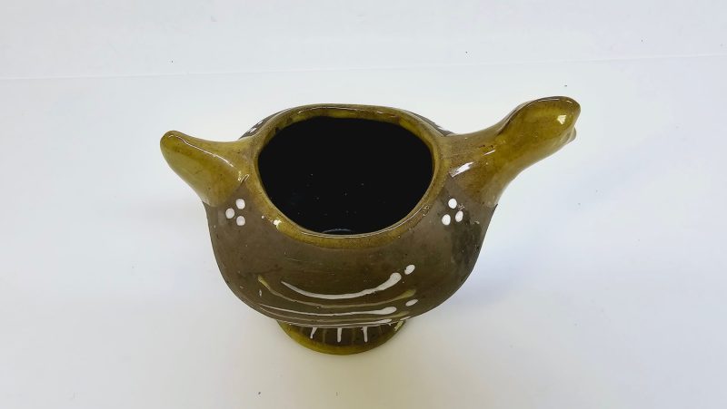 Handgjord keramikfågel – Dansk design, märkt NP, Made in Denmark