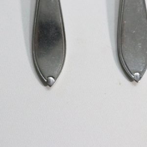 Elegant Set of 8 Vintage Stainless Steel skedar