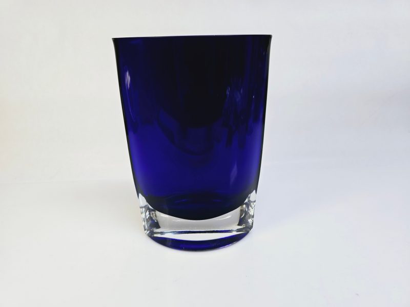Elegant Blå Glasvas – Skandinavisk Design