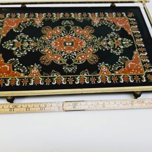 Elegant Vintage Serveringsbricka med Orientaliskt Motiv