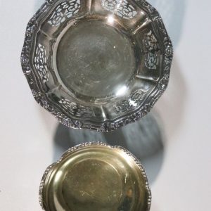 2st Metallskålar, D 15cm och 11cm