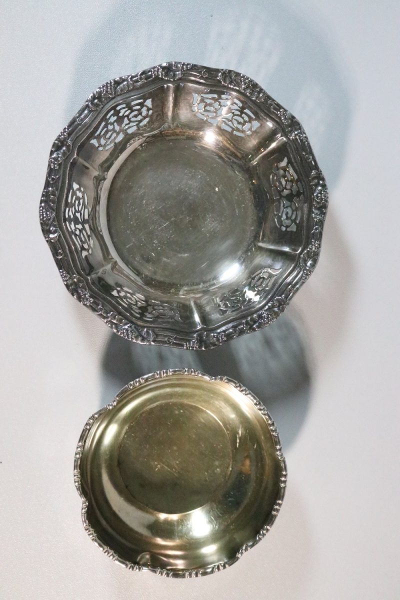 2st Metallskålar, D 15cm och 11cm