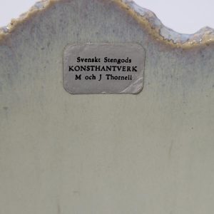 SKÅL, Svenskt Stengods KONSTHANTVERK M och J Thornell