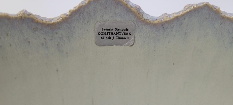 SKÅL, Svenskt Stengods KONSTHANTVERK M och J Thornell