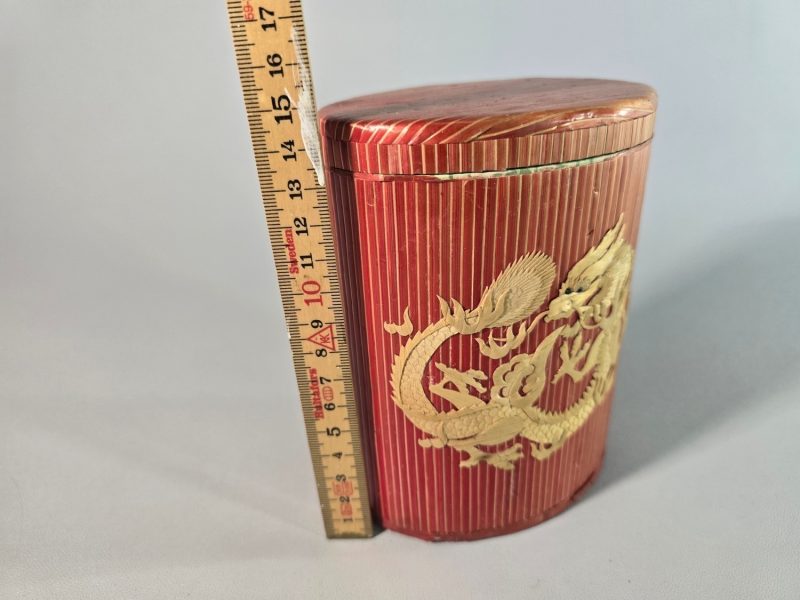 Dekorativ låda, Hantverk med halm konst, Dragon Box