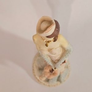 Exklusiv Vintage Figurin – Elegant Dam med Paraply