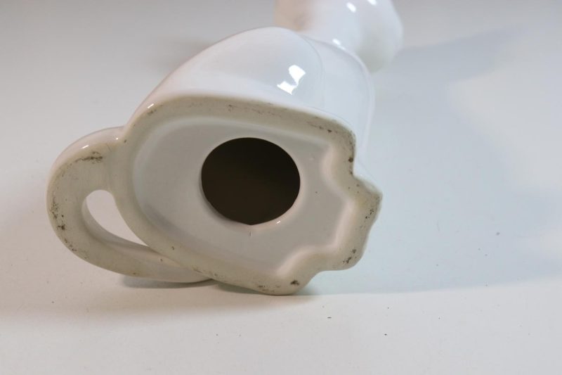 Vit katt prydnad skrivbord dekoration för café kontor hem skåp dekor 28 cm