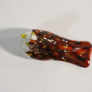 Handgjord Glasfågel – Vacker och Färgstark, 6,5 cm Hög
