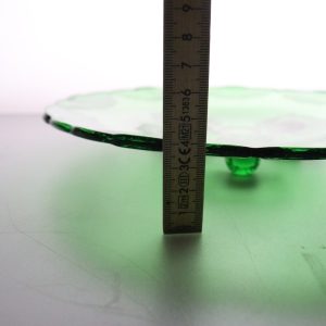 Uppläggningsfat i Art Deco stil - glas 27cm