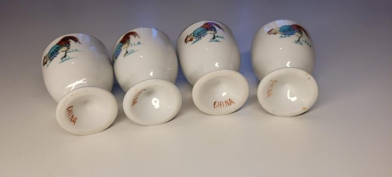 ÄGGKOPPAR, 4 stycken, porslin, Kina