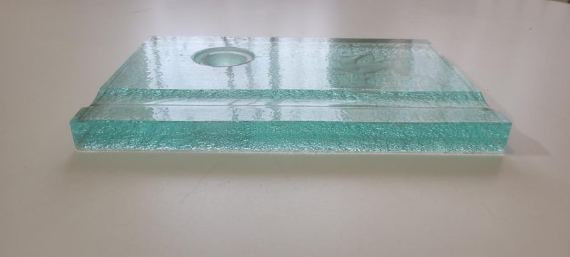 Penselställ, skrivbordsställ i glas. bläckhorn trasig, men utbytbar
