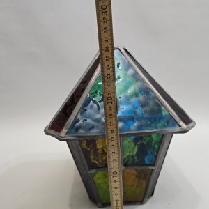 Elegant Lampa / Lykta Blyinfattat Glas