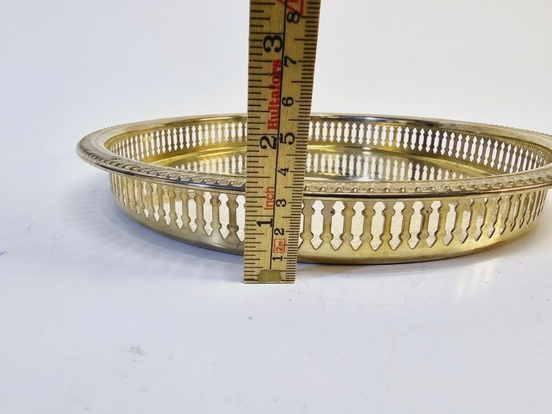 Elegant Bricka – 24k Guldplätering, 24 cm