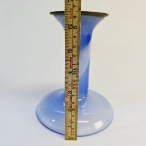 Studio Åhus Signerad Glasljusstake/Lampfot - Blå, Unik Design från 1981