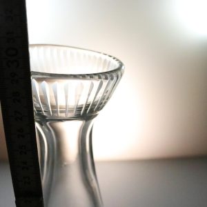 Vacker vas, troligen från svensk glasbruk, ca 29cm
