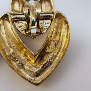 Vintage guldpläterade örhängen från Ontié Paris – sofistikerad design med tidlös