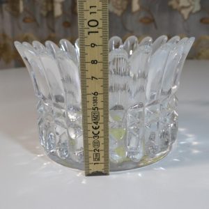 Skål, glas - oidentifierad, troligen kristall