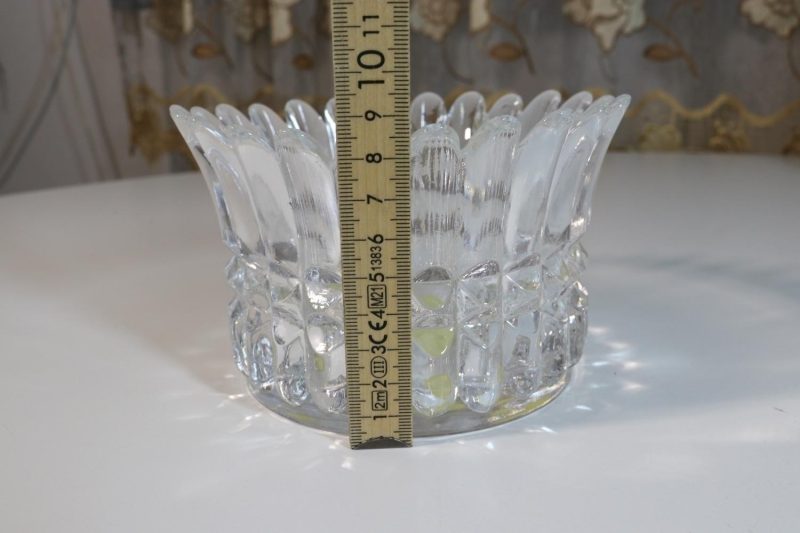 Skål, glas - oidentifierad, troligen kristall