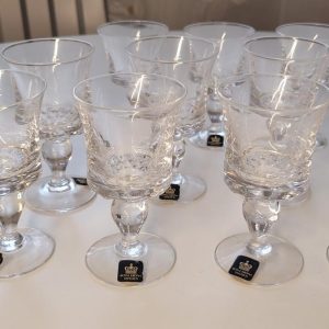 Glas Royal Krona troligen kristall 9+3