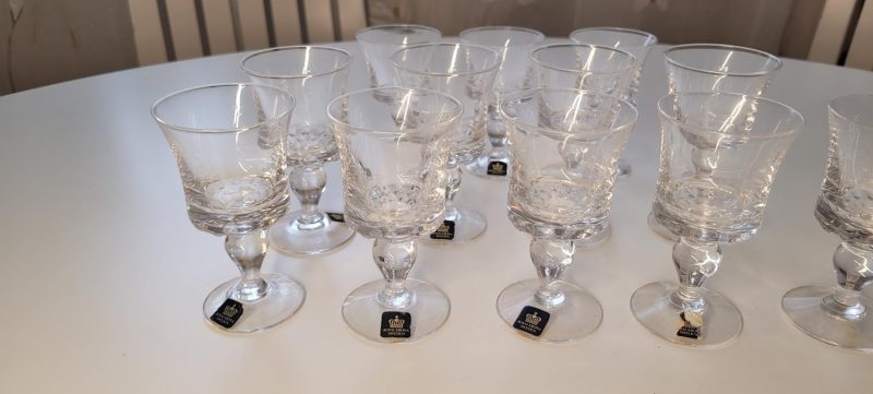 Glas Royal Krona troligen kristall 9+3
