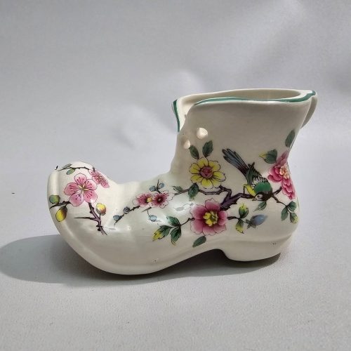 Sko i porslin - Old Foley Chinese Rose - England