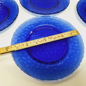 Blå Glasassietter – Set om 6 St, Elegant och Tidlös Design