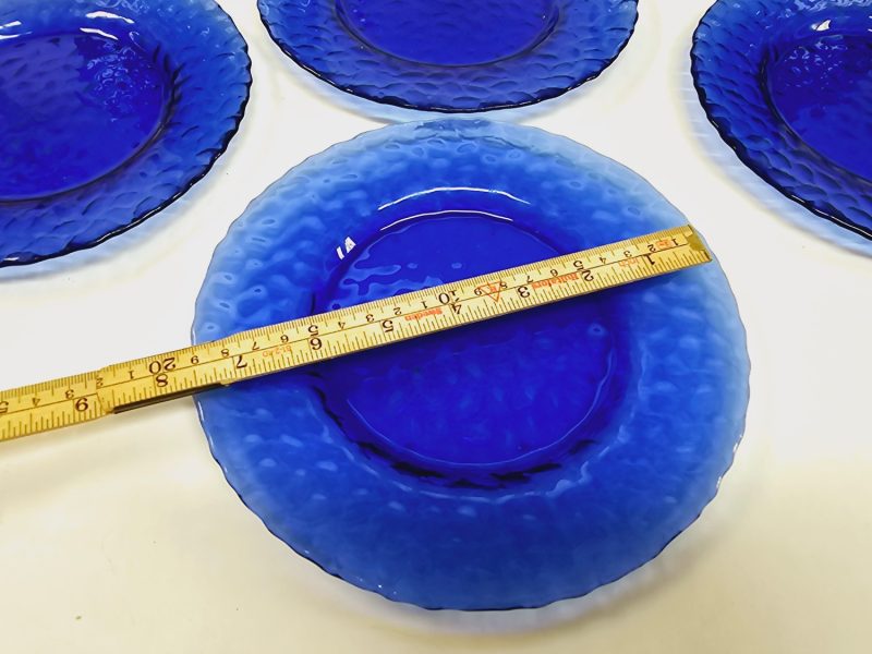 Blå Glasassietter – Set om 6 St, Elegant och Tidlös Design
