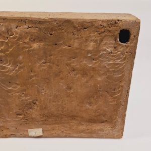 Unik Konstnärlig Relief med Jordnära Ko Motiv - 26 cm Hög