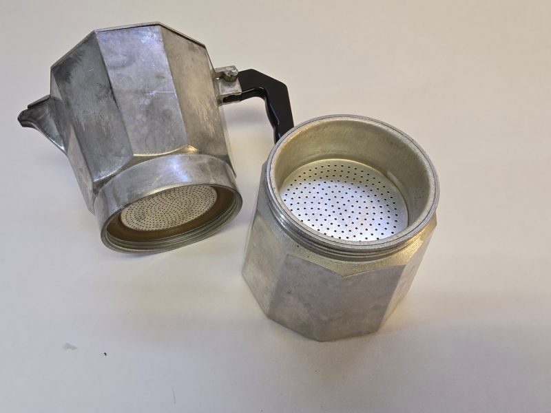 Klassisk Espressokanna i Aluminium - Retrodesign, 19 cm