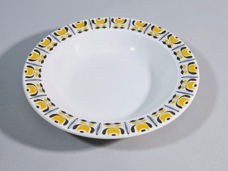 Vacker Retro djup tallrik, Egersund Norway - 20cm