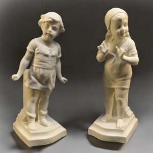 Charmiga Gustavsberg Figuriner i Par – 1919