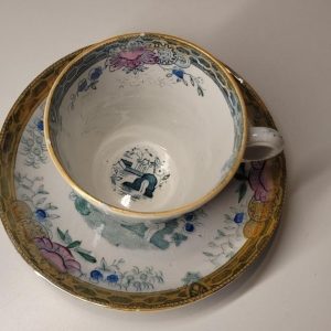 Antik Kaffekopp Tonkin, Gustavsberg troligen 1800-tal D=7 cm H=6,5 cm