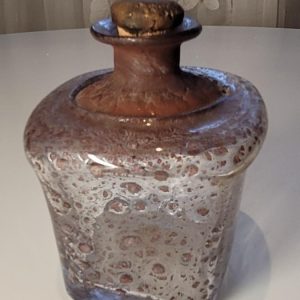 KARAFF, glas med kork, troligen Björkshult Sweden, 1900-talets andra hälft