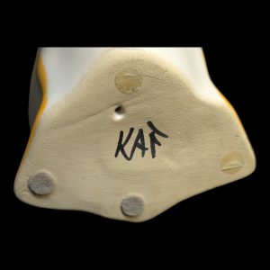 Charmig keramisk gås av troligen Karl Arthur Fredriksson, 22,5 cm