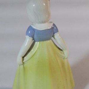 Figurin, flicka med gul blå klänning, GDR