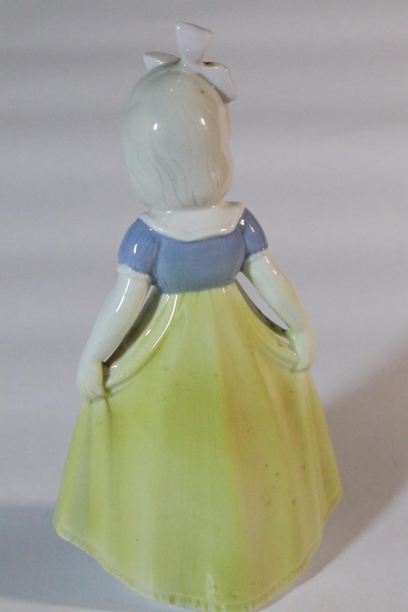 Figurin, flicka med gul blå klänning, GDR