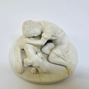 Antik Gustavsberg-skulptur i parian av Adele Rudenschöld – Tidlös elegans