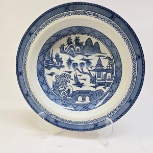 Exklusiv Vintage Djuptallrik från Woods Ware – "Canton" Design