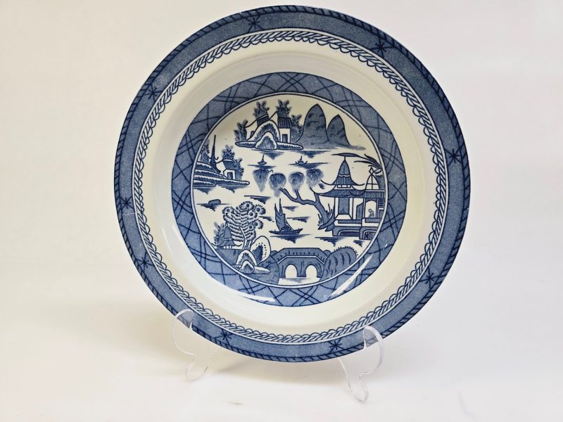 Exklusiv Vintage Djuptallrik från Woods Ware – "Canton" Design