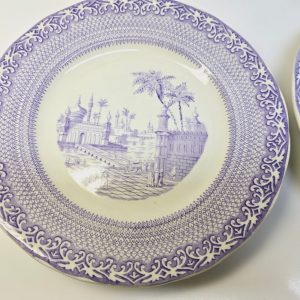 Elegant set av fyra vintage-tallrikar från Gustavsberg – Stambuls-serien