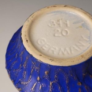 Vas med hankel - Germany 399/20 Blå Beige Guld 20cm